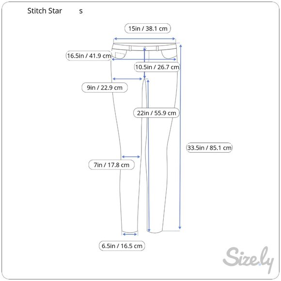 Stitch Star High Rise Green Jeans Women's Sz. S - Picture 3 of 8